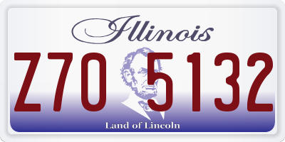 IL license plate Z705132
