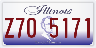 IL license plate Z705171