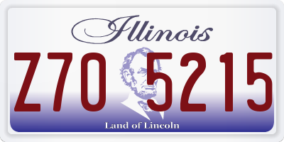 IL license plate Z705215