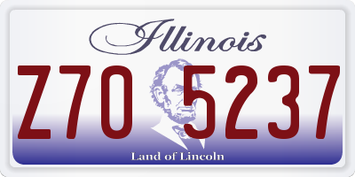 IL license plate Z705237