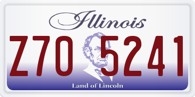 IL license plate Z705241