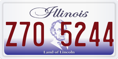 IL license plate Z705244