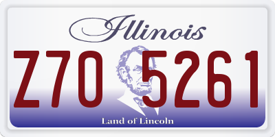 IL license plate Z705261