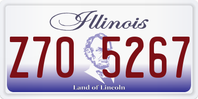 IL license plate Z705267