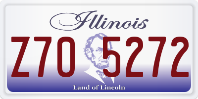 IL license plate Z705272