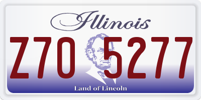 IL license plate Z705277
