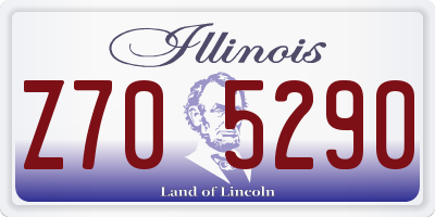 IL license plate Z705290