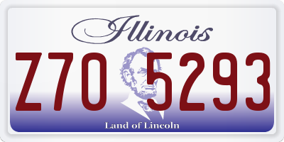 IL license plate Z705293