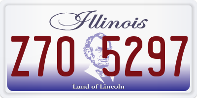 IL license plate Z705297