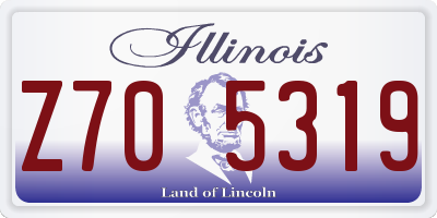 IL license plate Z705319