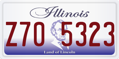 IL license plate Z705323