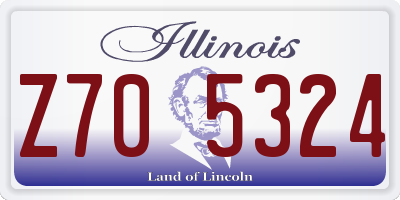IL license plate Z705324