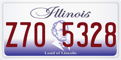 IL license plate Z705328