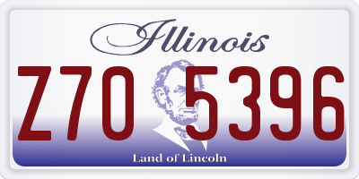 IL license plate Z705396