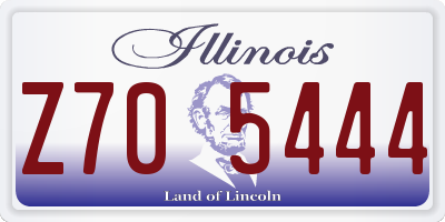 IL license plate Z705444