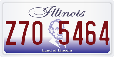 IL license plate Z705464