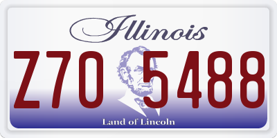 IL license plate Z705488