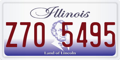IL license plate Z705495