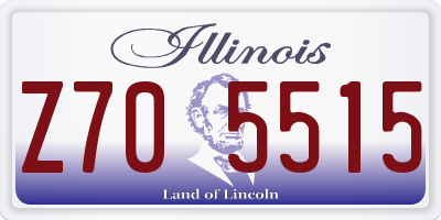 IL license plate Z705515
