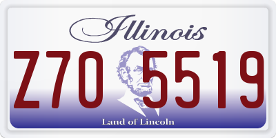 IL license plate Z705519