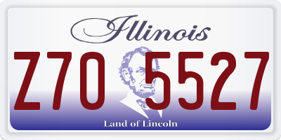 IL license plate Z705527
