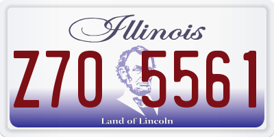 IL license plate Z705561