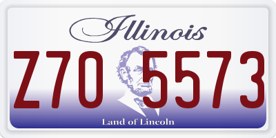 IL license plate Z705573