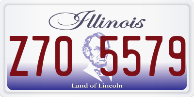 IL license plate Z705579