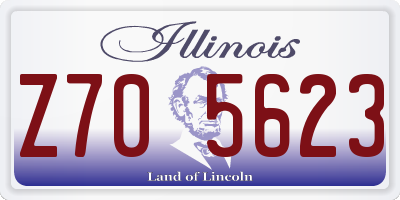 IL license plate Z705623