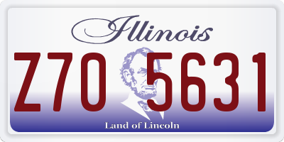 IL license plate Z705631
