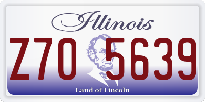 IL license plate Z705639
