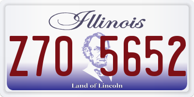 IL license plate Z705652