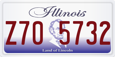 IL license plate Z705732