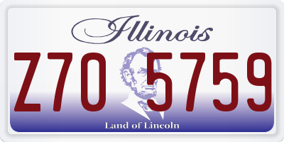 IL license plate Z705759