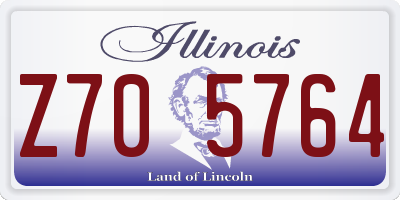 IL license plate Z705764