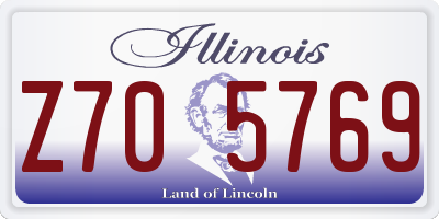 IL license plate Z705769