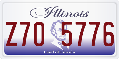 IL license plate Z705776