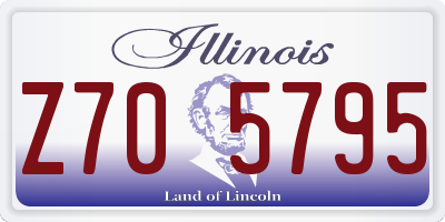 IL license plate Z705795