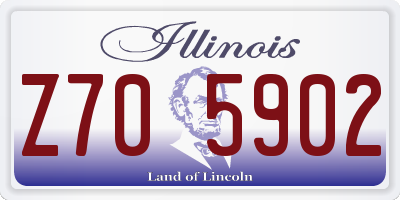 IL license plate Z705902