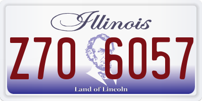 IL license plate Z706057