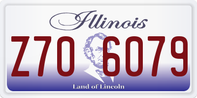 IL license plate Z706079
