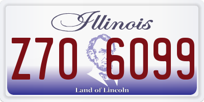 IL license plate Z706099