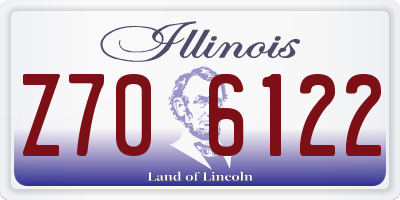 IL license plate Z706122