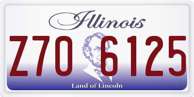 IL license plate Z706125