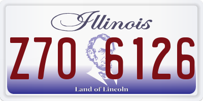 IL license plate Z706126