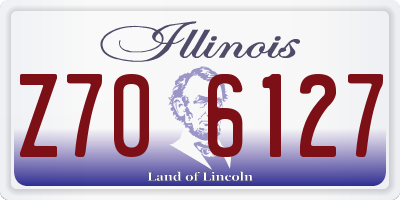 IL license plate Z706127