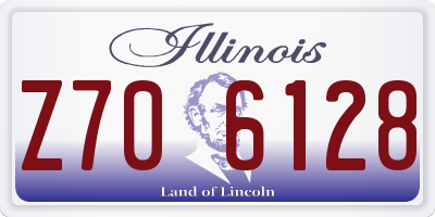 IL license plate Z706128