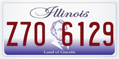 IL license plate Z706129