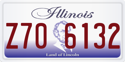 IL license plate Z706132