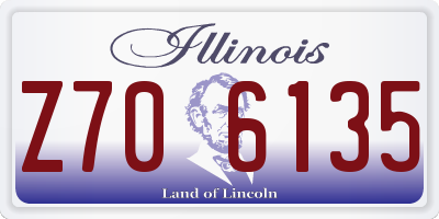 IL license plate Z706135